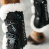 Vegan Sheepskin Tendon Boots Bamboo Elastic - Image 5