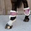 Vegan Sheepskin Young Horse Fetlock Boots Velvet - Image 23