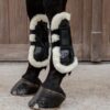 Vegan Sheepskin Tendon Boots Velcro - Image 15