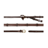 1/2" Converter Rubber Reins With 7 Leather Loops - Image 2