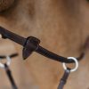 1/2" Rubber Reins with 7 leather loops and plaited finish - Image 1