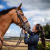 Patent Large Crank Noseband With White Padding Double Bridle - Image 4