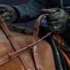 5/8" Hunter Reins With 7 Leather Loops - Image 1