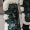 Vegan Sheepskin Tendon Boots Bamboo Elastic - Image 13