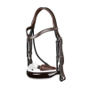 Patent Large Crank Noseband With White Padding Double Bridle - Image 5