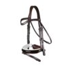 Patent Large Crank Noseband Bridle With White Padding And Flash - Image 4